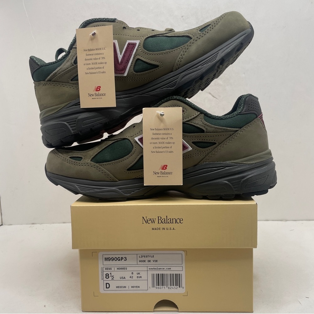 New Balance 990v3 X Teddy Saints “Green Purple” 2023 - Picture 3 of 4